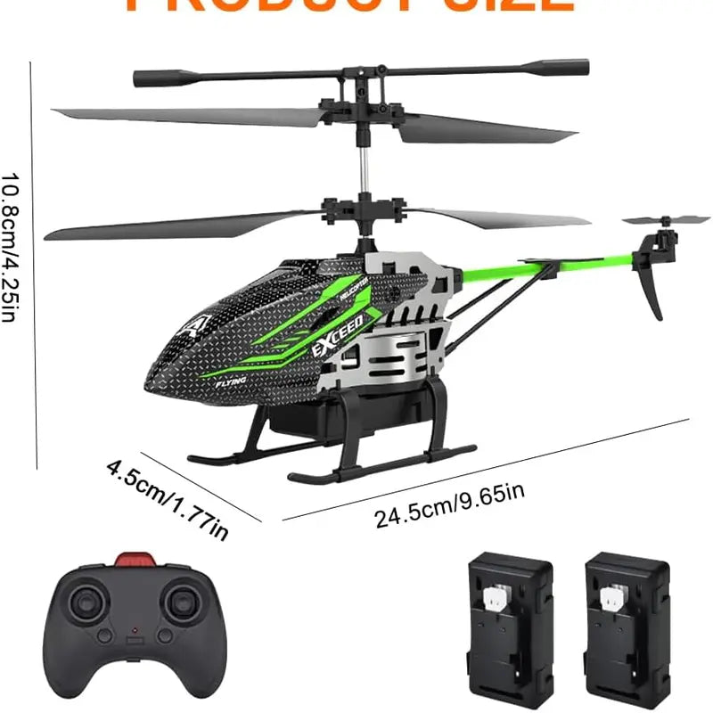 2.4G RC Helicopter with LED Light, 3.5 Channel Gyro and Altitude Hold for Kids