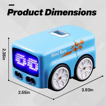 RC Magic Mini Bus Toy - Remote Control Vehicle with Auto Expressions and 4 Play Modes