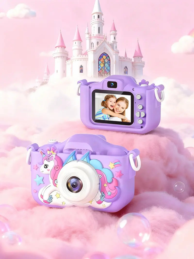 Kids Rechargeable Digital Camera with Selfie Mode, HD Video, and Silicone Case