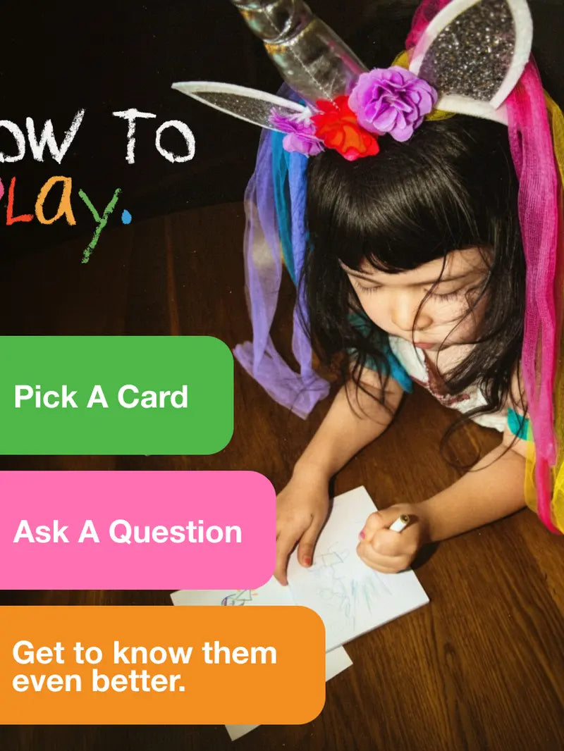 Kids Edition Conversation & Activity Cards - 150 Meaningful Questions for Families and Teens
