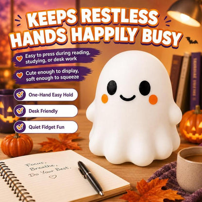 Jumbo Halloween Ghost Squishy - 5.7 in Slow Rise Sensory Fidget Toy for Stress Relief
