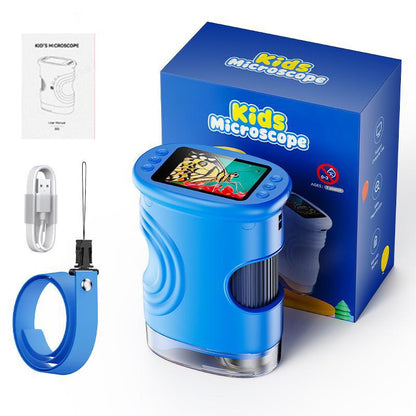 1000X Handheld Kids Microscope with 4K 2.0-inch Screen, Photo & Video Camera