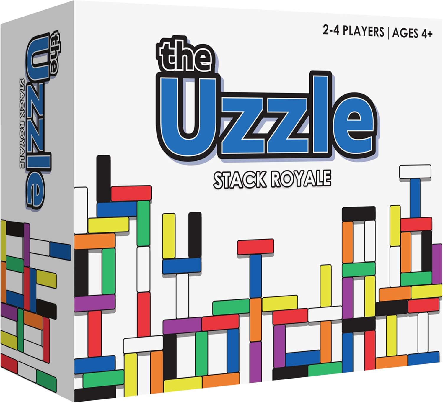 Fast-Paced Color Block Stacking Board Game for Kids and Adults, 4 Diff ...