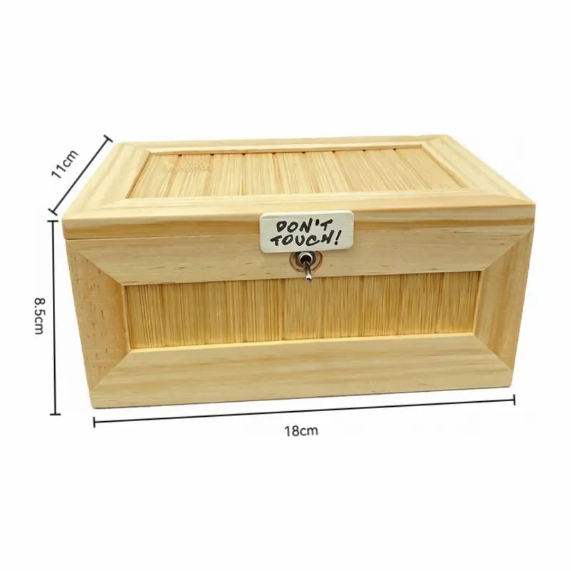 Useless Box Don't Touch Funny Interactive Gadget - Novelty Prank Desk Toy for Stress Relief