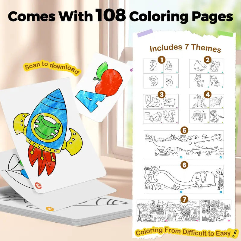 Jumbo Silky Crayons for Toddlers - Easy Grip Non-Toxic Washable Art Supplies for Kids