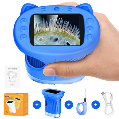 1000X Handheld Kids Microscope with 4K 2.0-inch Screen, Photo & Video Camera