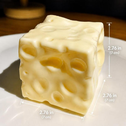Fully Moldable Non-Rebound Cheese Squishy Soft Gel Stress Ball for ASMR Relaxation