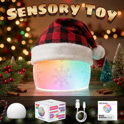 Interactive LED Stress-Relief Toy - 6-Inch Rechargeable Squeezeable Night Light with 29 Colors