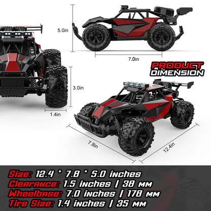 1:12 Scale Durable Remote Control Monster Truck - 2.4GHz 33KM/H High Speed RC Car