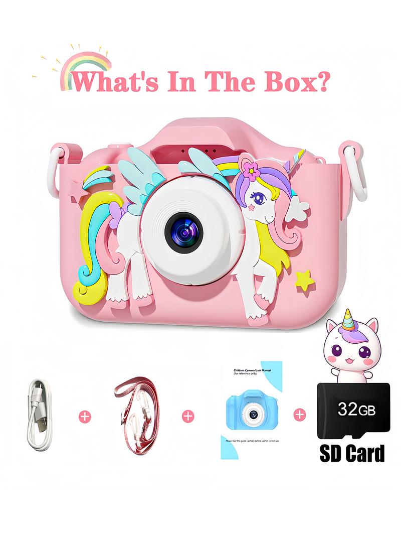 Kids Rechargeable Digital Camera with Selfie Mode, HD Video, and Silicone Case