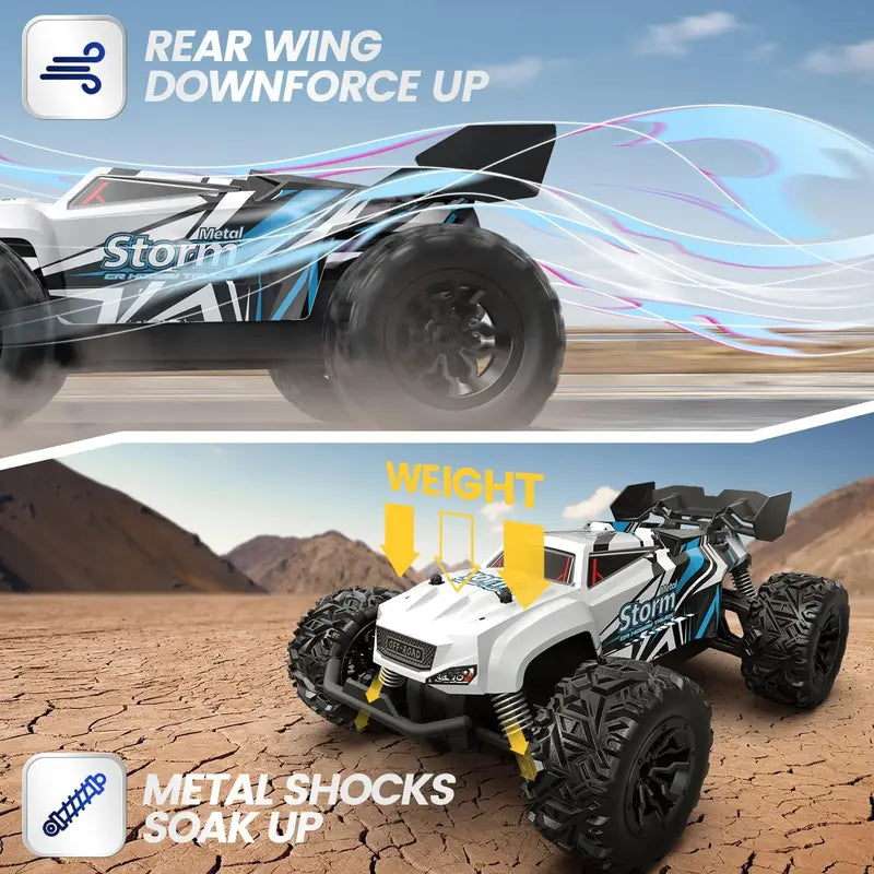 2.4GHz RC Crawler Car All Terrain Off Road Remote Control Truck Toy with LED Lights