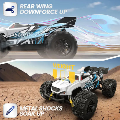 2.4GHz RC Crawler Car All Terrain Off Road Remote Control Truck Toy with LED Lights