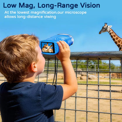 1000X Handheld Kids Microscope with 4K 2.0-inch Screen, Photo & Video Camera