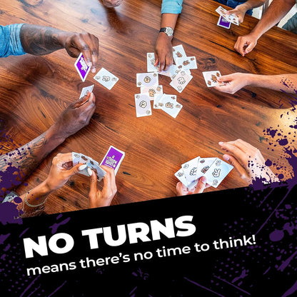 Rock Paper Scissors Card Game - Fast-Paced Party Game for 2-8 Players, Ages 7+