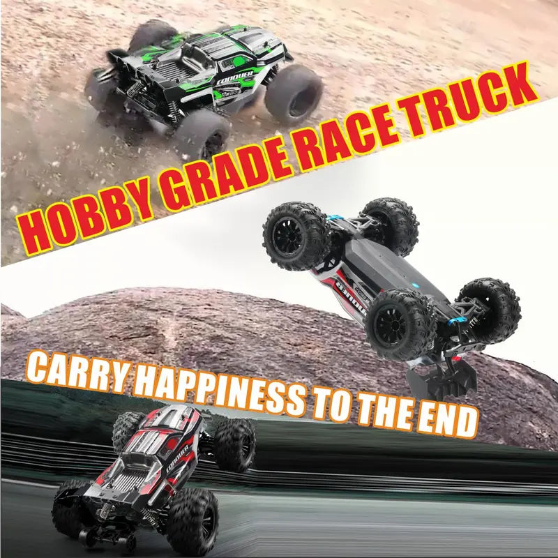 1:16 Scale 4WD High-Speed 50 km/h Off-Road RC Truck with LED Lights