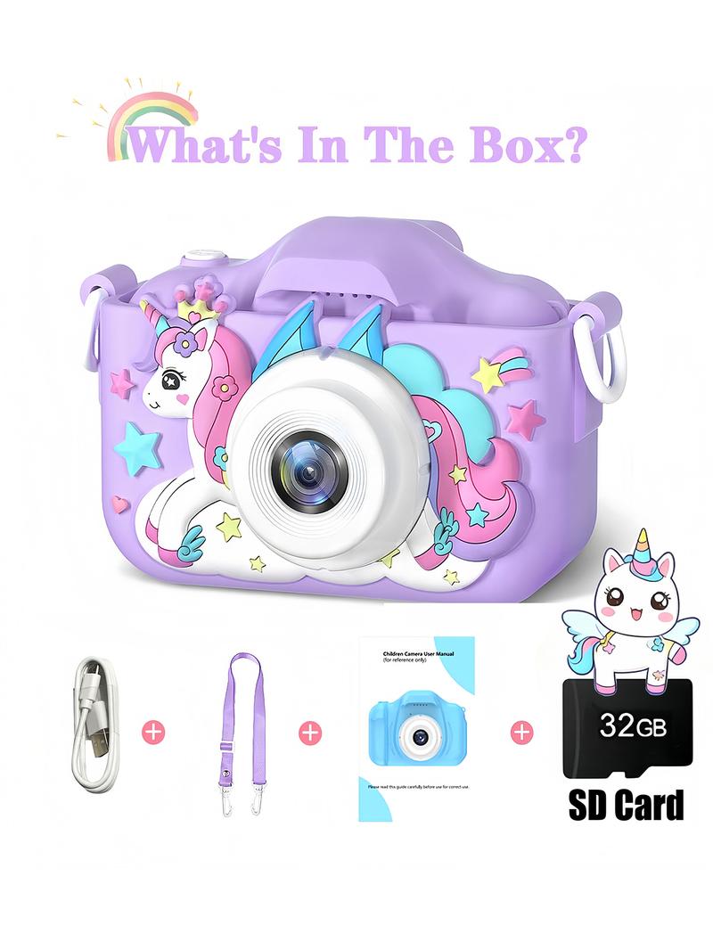 Kids Rechargeable Digital Camera with Selfie Mode, HD Video, and Silicone Case