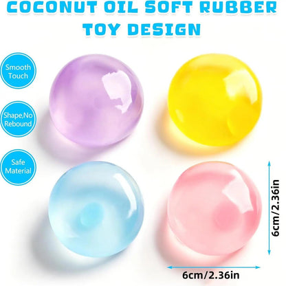 Coconut Oil Stress Ball - Moldable Slow Rebound Squeeze Toy for Anxiety Relief