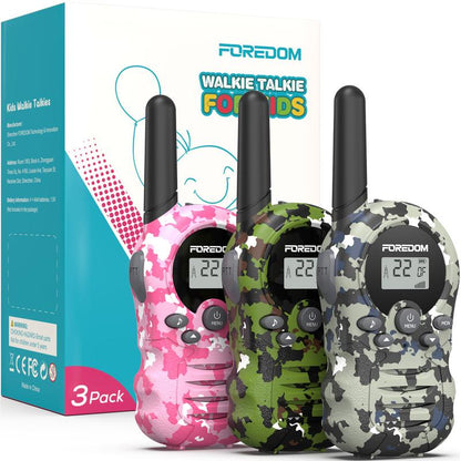 Rechargeable Video Walkie Talkies for Kids with HD Screen, Camera, and Music for Outdoor Fun