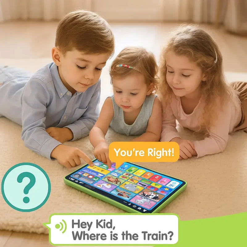 Unisex Trilingual Toddler Learning Tablet - Ergonomic Educational Toy for Ages 1-3, 4 Modes