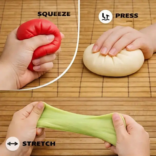 Mystery Dumpling Squeeze Toy 3-Pack – 3 Sealed Mystery Squishies, Random Fun Editions
