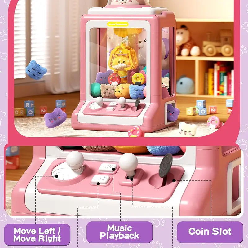 Mini Claw Machine for Kids with Music and 35 Toys - Electronic Arcade Game