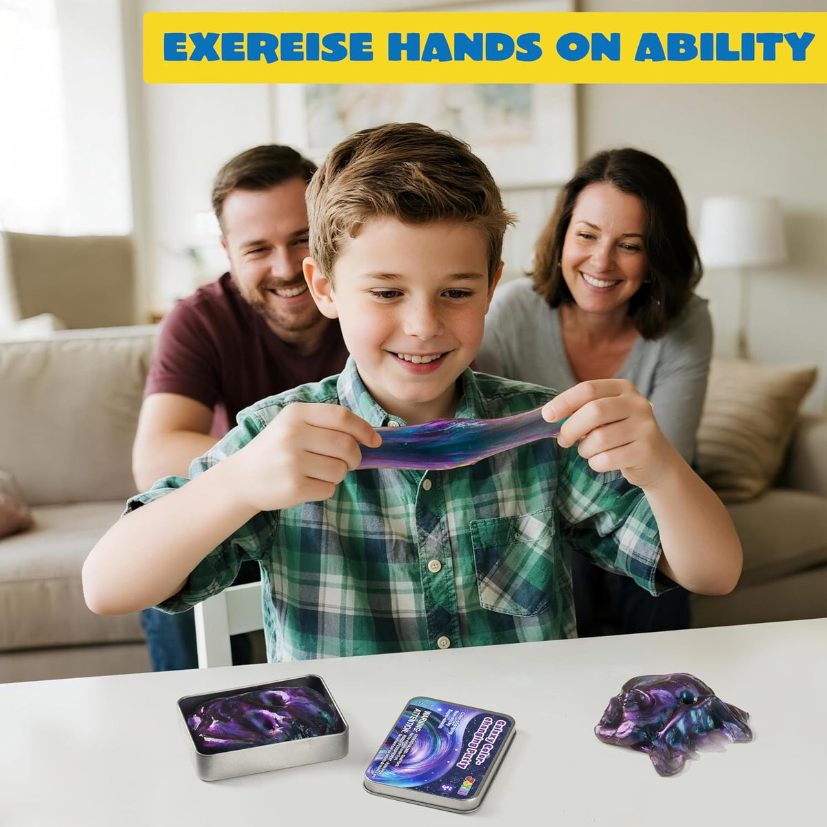 Galaxy Color-Changing Putty - 4.2oz Therapy Slime for Kids and Adults, Stress Relief Fidget Toy