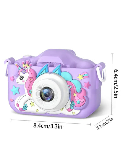 Kids Rechargeable Digital Camera with Selfie Mode, HD Video, and Silicone Case