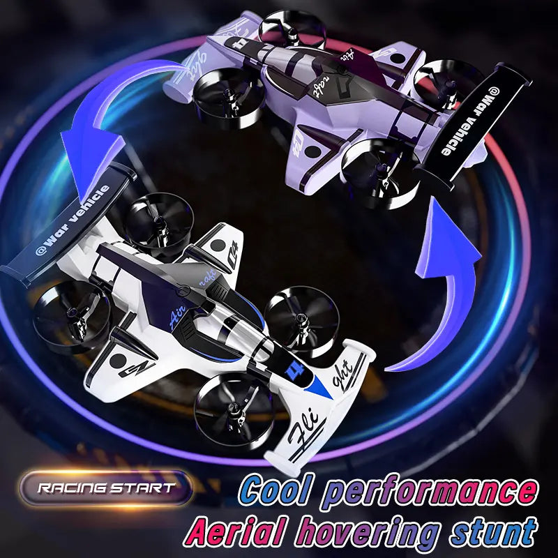 2-in-1 Remote Control Car & Plane Combo Toy with 360-Degree Drift Tires