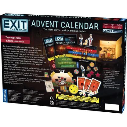 Advent Calendar - Family Cooperative Puzzle Game, 24 Daily Escape Challenges for the Holiday Season