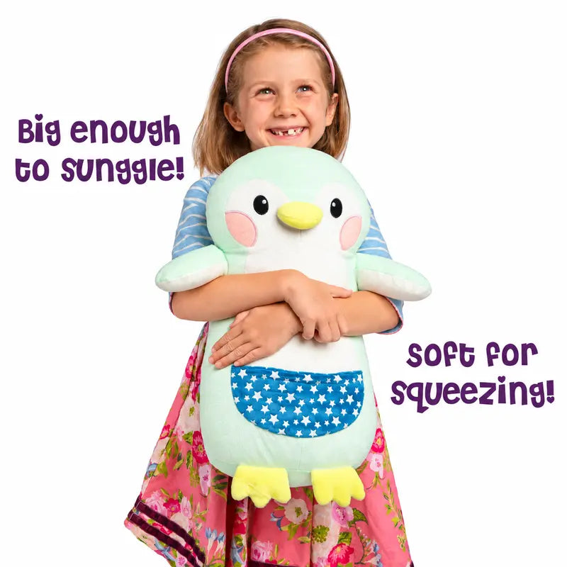 Large Glow-in-The-Dark Plush with Light Pen - Soft Cuddly Toy for Kids to Draw with Light