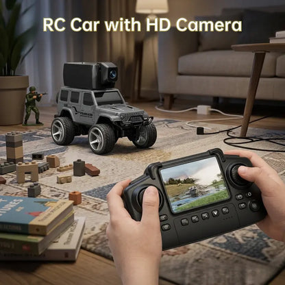 Unisex Mini Spy RC Truck with HD Camera, WiFi FPV Stream and Screen Remote Control