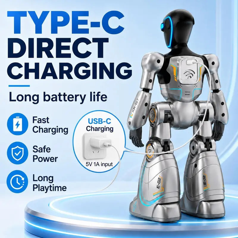 2.4Ghz Remote Control Delivery Robot with Gesture Sensing and Voice Command