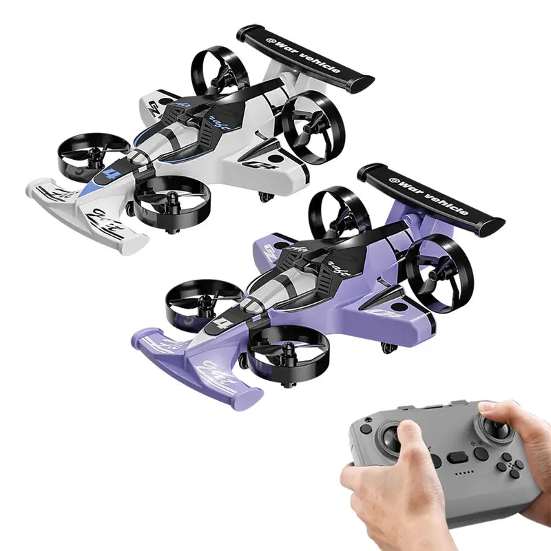 2-in-1 Remote Control Car & Plane Combo Toy with 360-Degree Drift Tires
