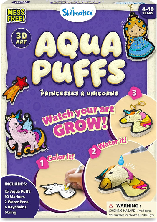 3D Magic Pop-Up Art Kit - Princesses & Unicorns Mess-Free Paint by Number Craft for Kids Ages 4-10