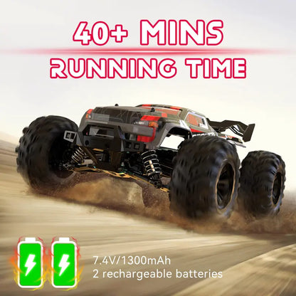1:16 Scale 4WD High-Speed 50 km/h Off-Road RC Truck with LED Lights