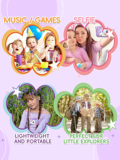 Kids Rechargeable Digital Camera with Selfie Mode, HD Video, and Silicone Case