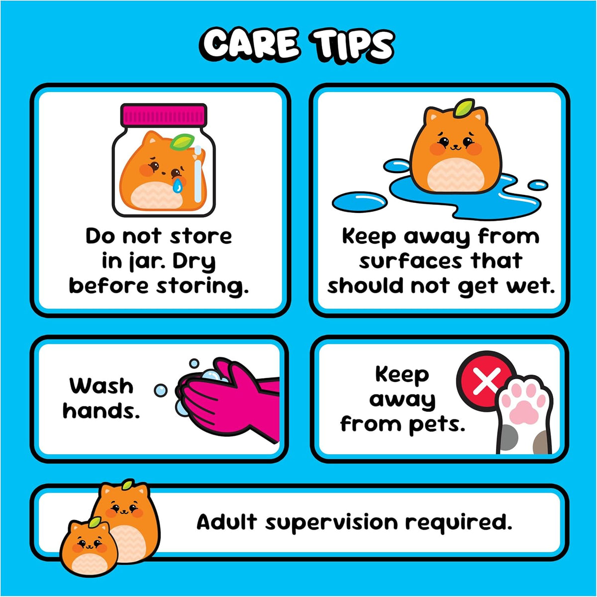 3-Inch Water-Activated Surprise Plush Toys 2-Pack - Food-Themed Sensory Collectibles