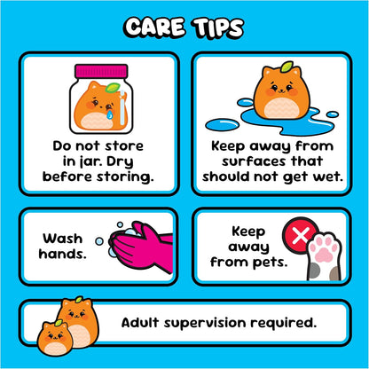3-Inch Water-Activated Surprise Plush Toys 2-Pack - Food-Themed Sensory Collectibles