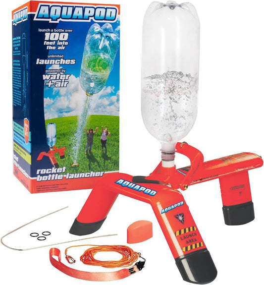 Water Rocket Bottle Launcher Kit - High-Flying STEM Science Toy for Kids