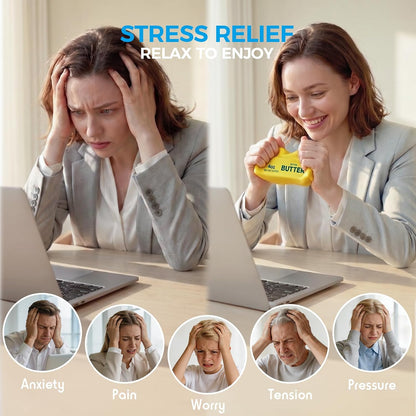 Butter Squishy Stick - Soft Slow Rising Squeeze Toy for Stress Relief and Office Desk Fidgeting