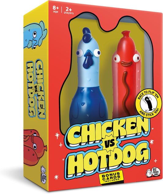 Chicken vs Hotdog: The Ultimate Chaotic Party Game - Flipping-Fun Family and Outdoor Game