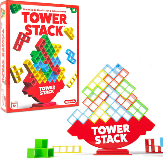Exciting Stacking Tower Game for Kids & Adults - Family Game Night Building Toy