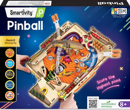 DIY Pinball Machine for Kids 8-14 - Global Award Winning STEM Arcade Game
