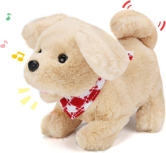 Electric Plush Corgi Puppy Interactive Pet Dog - Walking, Barking, and Tail Wagging Toy for Kids