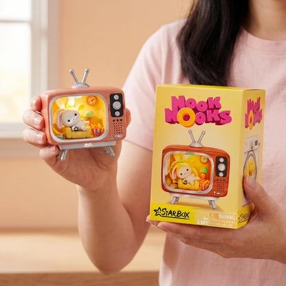 Series 1 Blind Box Collectible Mini Animal Figurines with Light-Up Themed Scenes and Accessories