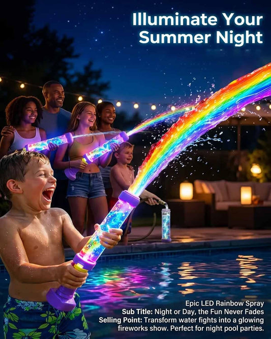 3-Pack Glowing Rainbow LED Water Blasters🔥🔥🔥