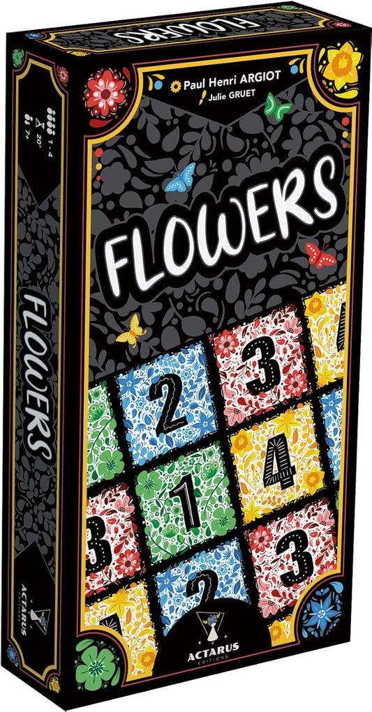 Flowers Card Game - Fast-Paced Color-Matching Strategy Game, Easy to Learn, Fun for Family, Kids & Adults, Ages 7+, 1-4 Players, 20 Minute Playtime
