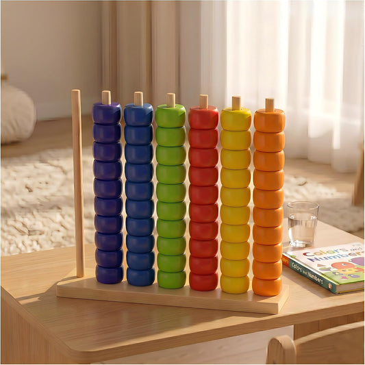 Wooden Giant Color Matching & Stacking Game - Fast-Paced Family Board Game for Kids & Adults