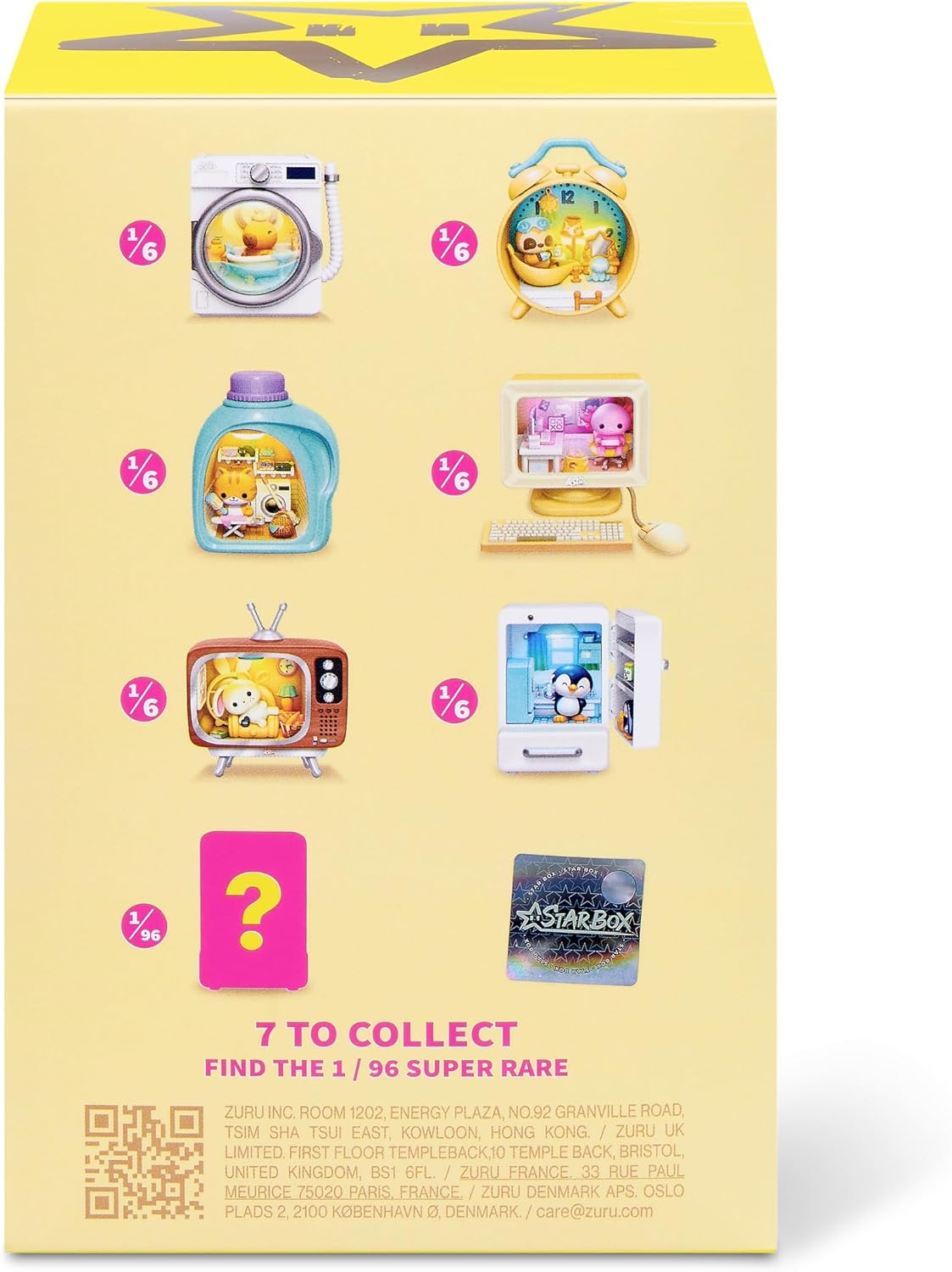 Series 1 Blind Box Collectible Mini Animal Figurines with Light-Up Themed Scenes and Accessories