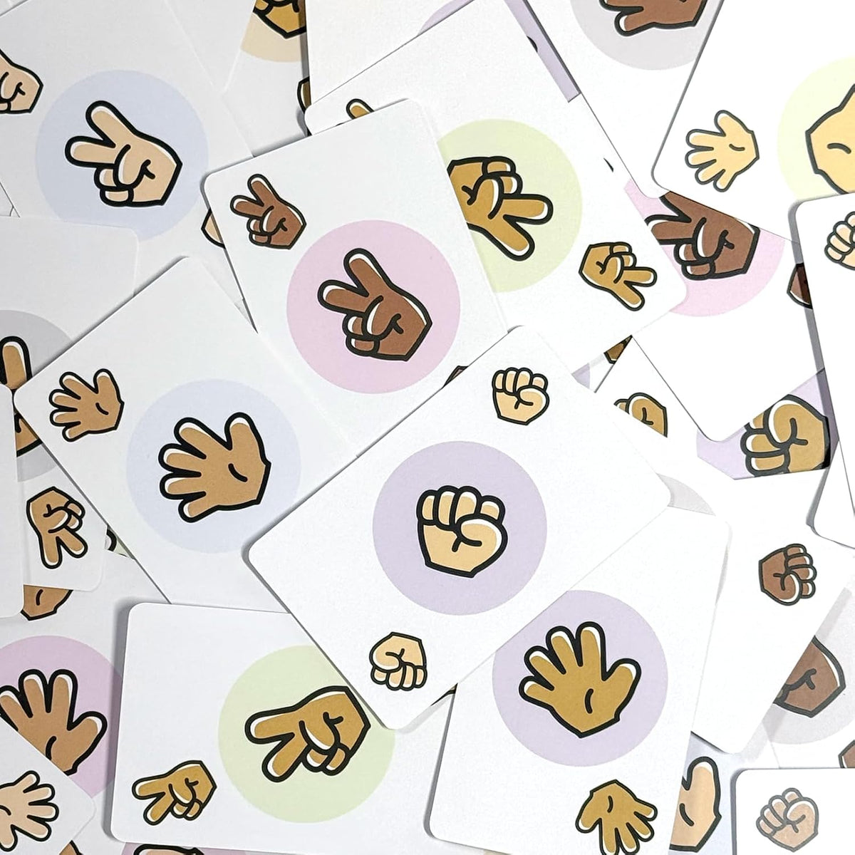 Rock Paper Scissors Card Game - Fast-Paced Party Game for 2-8 Players, Ages 7+
